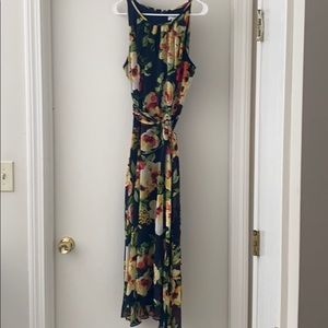 Navy floral dress